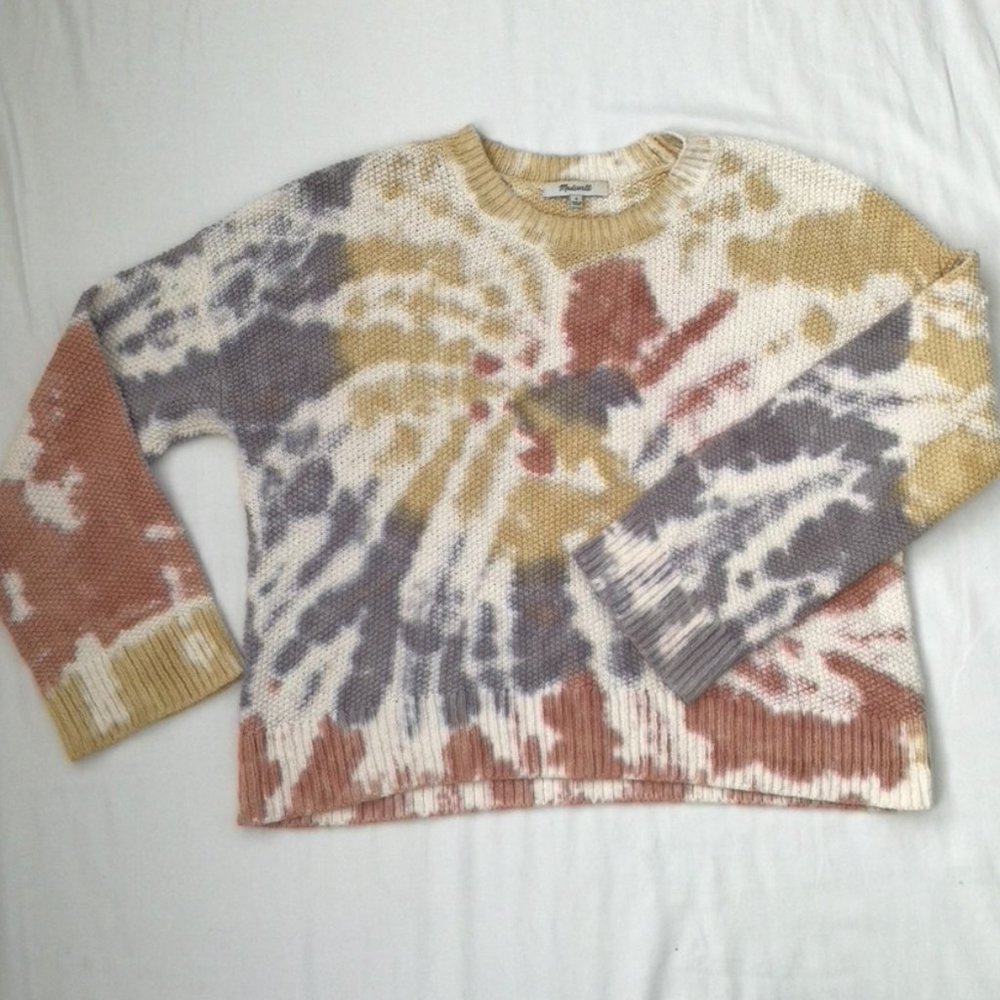 PRICE DROP!! Madewell Tie Dye Westford Sweater Sz S